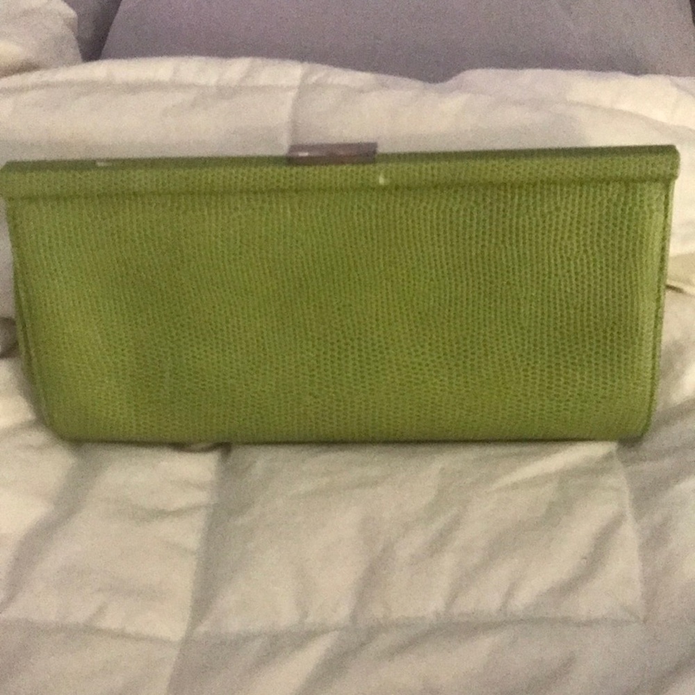 Banana Republic green clutch